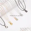 Chaînes Magnétique Poignée De Main Collier Mode Couple Clavicule Chaîne Personnalisé Alliage Accessoires Pour Femmes Hommes Drop Delivery Dhgarden Dh8Bx