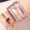 Wristwatches 2023 Sale Stainless Steel Crystal Wrist Watch Women Casual Fashion Ladies Quartz Analog