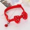 Collari per gatti Porta 1pc Colore della caramella Papillon regolabile Campana Bowknot Vendita Collare Cravatta Cucciolo Gattino Prodotti per cani per animali domestici