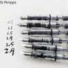 Fountain pennor 6pcsset calligraphy parallell penna konst platt tips tibetansk arabisk fontänpenna skriv penna för gotiskt brev kaligrafi brevpapper 230503