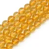 Perlen Natürliche Gelbe Citrine Kristallstein Rund Lose Für Schmuckherstellung DIY Halskette Armband Zubehör 15'' 6/8/10mm