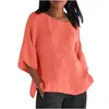 Women's Blouses Leisure Cotton Line Plus Size Tops For Women Half Sleeve O Neck Basic Shirts Solid Blouse Ladies Pullover Camisa Blusas