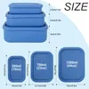 Ensembles de vaisselle 3pcs Lunch Box Set Boîtes à bento en silicone avec 10 oz 32 oz et 44 oz Conteneurs de stockage étanches Couvercle Portable