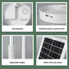 Umlight1688 Solar Fan 3 Gears USB Şarj Hava Soğutma Masası Yuvarlak Şarj Edilebilir Güneş Katlanır Kamp Fan