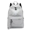 Sac à dos USB Hip Hop pour femmes, hors mode, blanc, haute qualité, grande capacité, pour étudiantes, sacs à dos de voyage décontractés