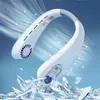 4000 mAh hängender Halsventilator USB-Karikatur wiederaufladbarer elektrischer Ventilator tragbare tragbare tragbare blattlose Halsventilatoren Powered Creative Bladeless für drinnen und draußen