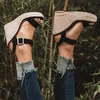 Sandals Ladies Shoes Platform Women Comfortable Wedges High Heels Pumps Sandalas Espadrilles Female Summer Plus Size 43 230503