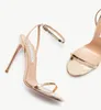 Lyxmärke aquazzurs olie sandalskor sandaler kramade satin höga klackar slingback lady elegant pumpar eu35-43