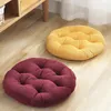 Travesseiro 42/55 cm de espessura redondo Japão Futon Almofada de chão Cor sólida Hassock Almofada de assento de cadeira Tatame Colchão Pufe para sentar Decoração da casa