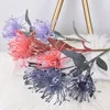 Dekorativa blommor Leucospermum Artificial Flower Short Branch Crab Crab Claw 3 gaffel Plantering Pincushion Home Simulation