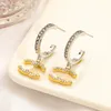 Charm Couple Love Hoop Earrings 925 Diamond Inlaid Stud Earring 18K Gold Jewelry Designer Gifts Earrings 2023 New Wedding Party stainless steel Jewelry Wholesale