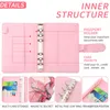 Notepads Budget Planner Cash Envelope Savings Money 6 Hole Binder Financial Management A6 PU Loose Leaf Notebook Marble Case 230503