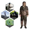 Jaktjackor fiske kläder bär varor utrustning sommar anti-mygg ghillie kostym kläder kamouflage camping meshunting jackorshuntin