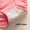 Women's Panties 3pcs Cute Cartoon Girls Menstrual Panties For Teenager Leakproof Physiological Period Underwear Children Panties for periods 230503