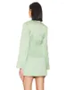 Casual Dresses Women's Hollow Cut Out Waist Lace Up V Neck Sexy Party Women Light Green Long Sleeve Summer Elegant Evening 2023