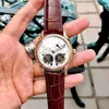 Designer Tourbillon assistir safira de vidro impermeabilizada cinta de couro automática 43mm homem de negócios Mechanical Watchwatch Montre de Luxe Classic Wristwatch