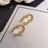 Klassisk C Earing Designer Jewelry for Lady Women Ccity Stud Holiday Party Earring Woman Wedding Engagement Fashion Guldörhängen Högkvalitativ gåva 5W