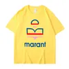 남자 티셔츠 2023SS Isiabell Marant 여자 티셔츠 패션 티셔츠 자수 트렌드 클래식 티셔츠 여자 디자이너 여름 폴로 트랙복 고품질