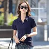 Polo HIFASHION Camicie donna estate coreano maniche corte bavero camicette slim primavera cotone Femme casual Sprots donna Za Tos Tees