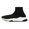 sock shoes men women designer luxury casual shoes platform sneakers speed trainer 1.0 2.0 triple white black red clear sole lace up outdoor trainers