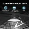 UFO LED High Bay Light 100W 200W 300W US Hook 5 Cable Industrial