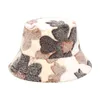 Berets Fishermans Hat Female Coral Velvet Warm Pot Korean Version Jacquard H Visor Beach Hats For Women Hiking Top Ladies