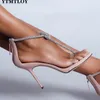 Sandals Gold Silver Snake Pattern Women Sexy Pinch Square Toe High Heels Bling Crystal Summer Party Shoes 230503