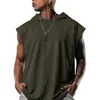 Men's Tank Tops Casual Pullover Sports Tshirt Sleeveless Loose Vest Large Hoodie 230428