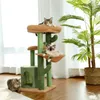 Scratchers Fast Leverans Stora Cat Tree Tower Condo Möbler Skrapning Post Pet Kitty Play House med hängmatta Perches Platform