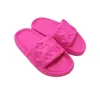 NIEUWE Womens Slipper Leer Designer Dikke Bodem Flops Doek Latex Slides Hars Lichtblauw Roze Sandaal Vrouw verbazingwekkende Zand Slippers