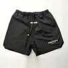 Mode anpassad screentryck 220gsm 5 Inch Inseam Gym Hombre Sweat Short Byx Letter Reflekterande nylonshorts för män 2023