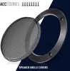 2PCS 5 -calowe okrągłe zamienniki kratki głośnikowej, biały głośnik głośnikowy dekoracyjny głośnik głośnikowy na ścianie głośnik