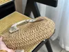 Mujeres Lujos Moda Woody Tote 3 Tamaño Diseñadores Bolsas de compras C Elemento Letra Hilo Bolsos de viaje Bolsas de hombro Crossbody Bolsa de playa grande