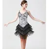 Stage Wear Women Professional Party Ballroom Latin Tango Moderne Jazz Rumba Salsa Dance Dress Rok Oefen Peak Paries Fringe Tassel 9co