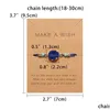 Charm Bracelets Friendship Make A Wish Druzy Drusy Resin Handmade Braided Rope Bracelet For Women Christmas Party Card Gift Drop Del Dhcyu