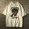 Tshirts masculins style américain rétro hiphop pixel dessin animé tshirt à manches courtes pour les hommes et les femmes en été lâche de la rue High Street Top Y2k 230503