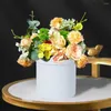 Gift Wrap Box Flower Boxes Round Packaging Paper Paperboard Bouquet Presents Flowers Case Lids Florist Arrangements Wedding Rose