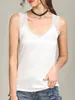 Camisoles Tanks Tank Tops Lace Silk Halter Top Women Camisole Summer Style Sexy Sleeveless Vest Slim White Crop Top Women Camis 230503