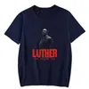 Camisetas masculinas Filme Luther The Fallen Sun T-Shirt Crewneck Manga curta Camiseta Menina Menir Harajuku Streetwear 2023 Moda Roupas