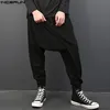 Pantaloni INCERUN Uomini Cavallo Profondo Pantaloni Pantaloni Harem Pantaloni Da Uomo Elastico In Vita Allentato Baggy Casual Plus Size Marchio di Abbigliamento Hombre 2020