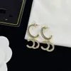 Designer Letter C Earring Fashion Ccity Stud Earing for Lady Women Party Sieraden Gold Earrings Wedding Engagement Woman Gift 5AW