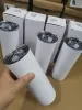 EE. UU. CA Warehouse 25pc / carton Tazas STRAIGHT 20oz Sublimation Tumbler Tazas de acero inoxidable en blanco DIY Tapered Vacío aislado Car Coffee Entrega en 2 días