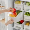 Garrafas de armazenamento Caixa de organizações práticas de gaveta de gaveta de gaveta de estilo armazenamento de geladeira amplamente compatível Freezer