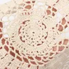 Tapis Tapis 203040cm Rond Vintage Coton Crochet Table Napperon De Mariage Serviettes Tissu Dentelle Napperons Dessous De Verre Décoratifs Pad De Noël Z0502