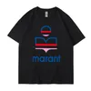 T-shirt maschile 2023SS ISIABELL MARANT T-SHIRT T-SHIRT T-SHIRT ricamare Trend T-shirt classico Designer femminile Summer Polo Tracksuit di alta qualità