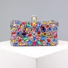 Вечерние сумки конфеты Candy Mix Color Day Clutch Afinestones вечеринка алмазы на плечо для цепи сумочки 230427