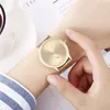 Armbanduhren Damenuhr Korean Style Exquisite Creative Plastic Mesh Strap Quartz Relojes Para Mujer