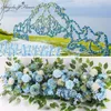 Kwiaty dekoracyjne 50 cm DIY Flower Row Acantosfhere Rose Eucalyptus Work Wedding Decor Peony Hortangea Rośl