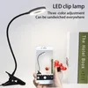 Table Lamps Clip Desk Lamp Accessories Small Universal Professional Lighting Device USB LED Reading Light Accessory White