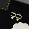 Designer Letter C Earring Fashion Ccity Stud Earing for Lady Women Party Sieraden Gold Earrings Wedding Engagement Woman Gift 5AW